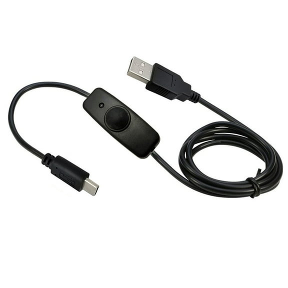 Tizuqe USB Type C to USB A Charger Cable Copper WireCore Durable withSwitch 5V2A Power Cord forRaspberryPi 4B