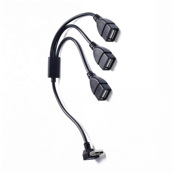 Tizuqe USB Y Cable Splitter Adapter Supporting Charging Data Transfer Simultaneously