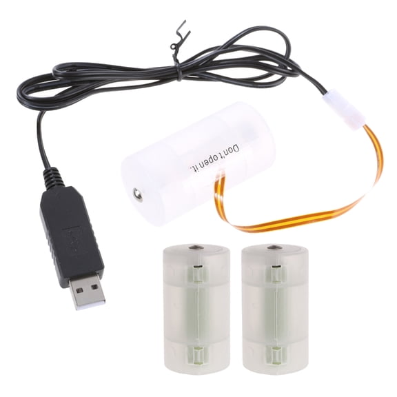 Tizuqe USB to 3xLR20 D Battery Eliminators Cable Adapter USB 5V2A Input 100cm Cable