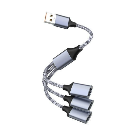 Tizuqe USB to USB 2.0 OTG Adapter USB OTG Cable USB Male to 3 USB 2.0 Female Splitter