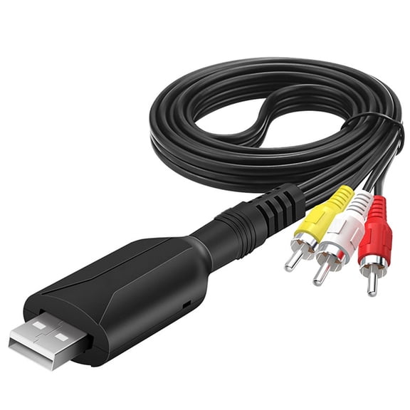 Tizuqe USB 2.0 Audio Video Capture CardCord Wire AV Composite Adapter Cable Power Line