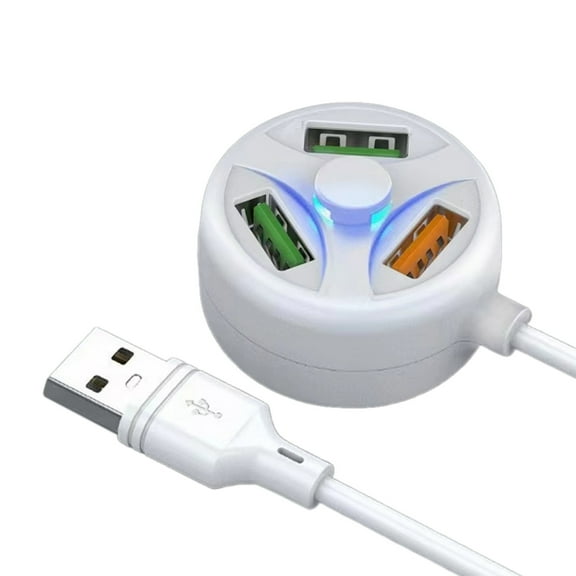 Tizuqe USB Charging Hub USB Converter Connector USB Splitter for Car Chargers and Power Banks Not Support Data Transmission