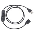 thumbnail image 1 of Tizuqe USB2.0 Extension Cable with Switches for Webcam Camera Phone Mouse Keyboard, 1 of 9
