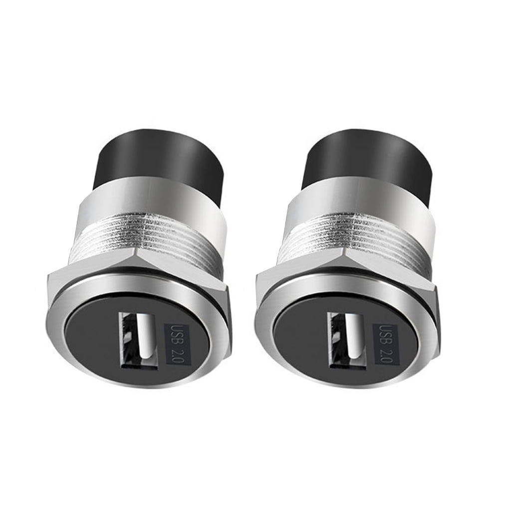Usb Threaded Tizuqe USB2.0/USB3.0 Panel Metal 22mm Circular Female To Female ...
