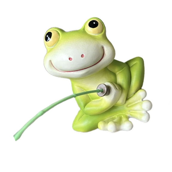 Tizuqe Unique Frogs Fishing Statue Decors Piece For Water Garden Tabletop Arrangements