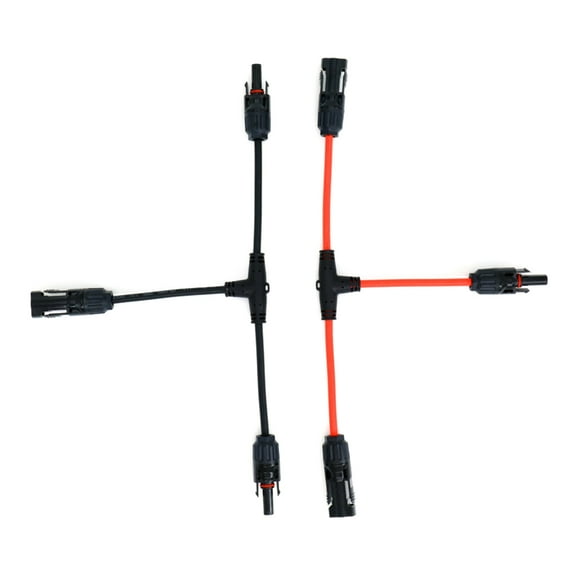 Tizuqe Solar Panel Branch Cable Connectors 30A Capacity 6mm Wire pair Cable Link Panels Connection Cable for Connection
