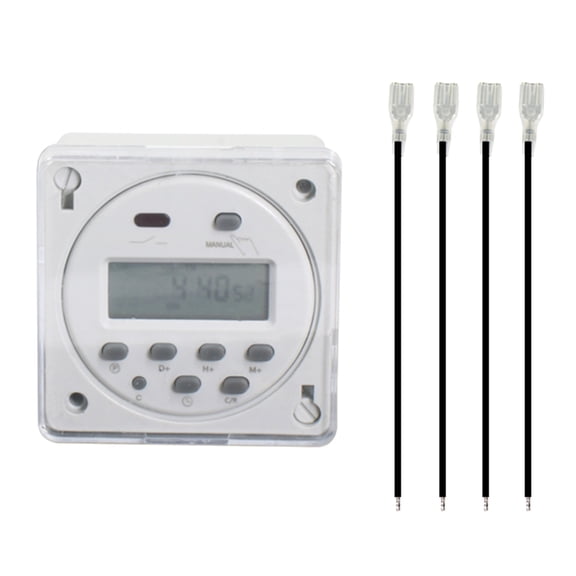 Tizuqe User Friendly Programmable LCD Timer Switches 12V/24V/110V/220V for Efficient Power Management Home And Industrial Use