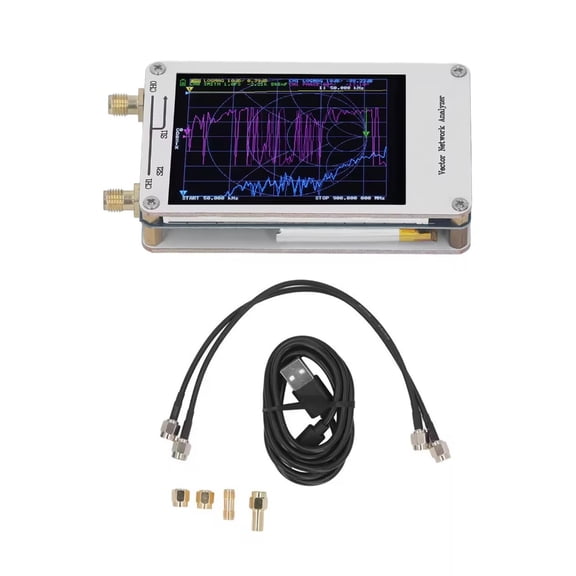 Tizuqe Vector Networking Analyzer 50K-900M Antenna Analyzer Networking Cable Tester 2.8inch