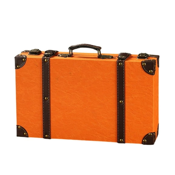 Tizuqe Vintage Trunk With Sturdy Wooden Frame Modern Classical Storage Trunk For Homes Storage And Decoration