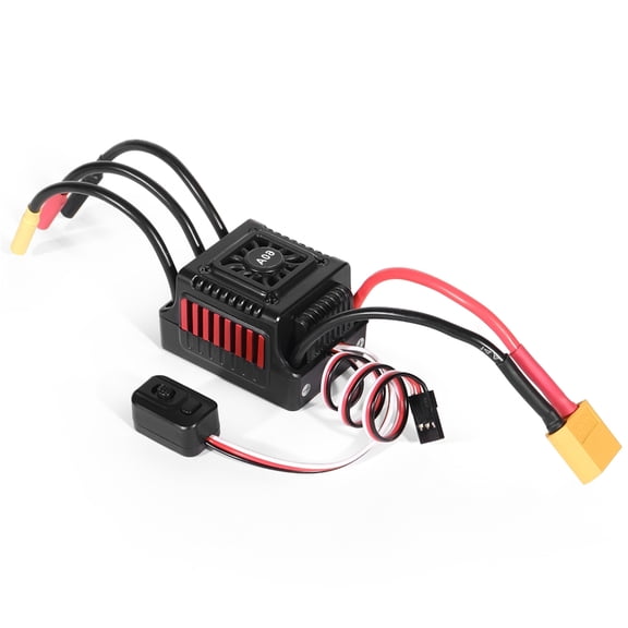 Tizuqe WSDT 60A Sensorless ESC Waterproof Electronic Speed Controller for Enthusiasts, with XT60/T Connection Plugs
