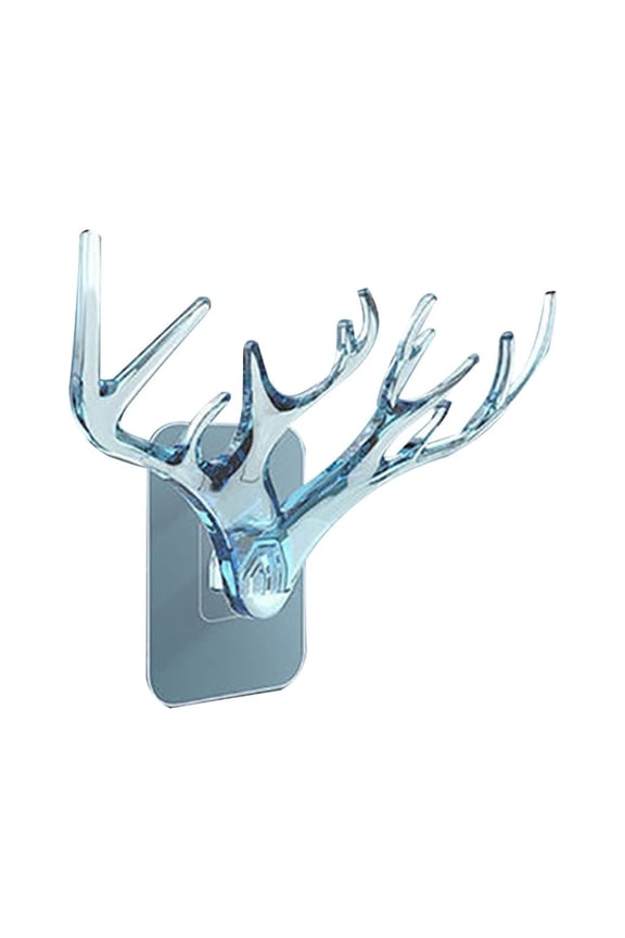 Wall Hanging Jewelry Holder Key Holder Necklace Storage Holder Vintage Deer Horns Hanger Coat Rack Wall Decoration