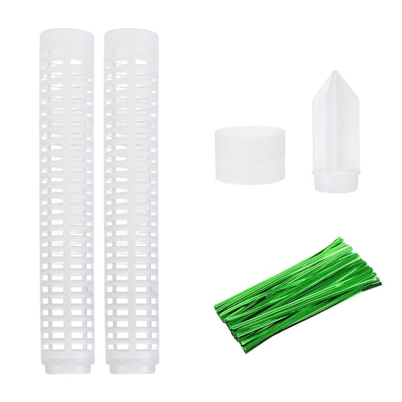 Tizuqe Plant Climbing Frame Stackable Plant Moss Stick Hollowed Moss Rod Potted Plant