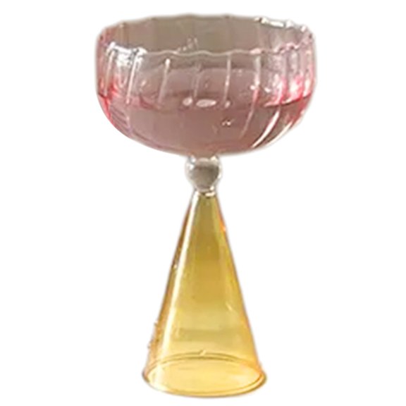 Tizuqe Wine Cup Colorful Cocktail Cup Unique Flower Cup Suitable for Parties Gathering