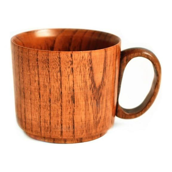 Tizuqe Wood Coffee Cups Wooden Tea Cups Travel Drinking Mugs Natural Wooden Material