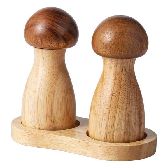 Tizuqe Wood Grinder Salt and Peppers Powder Mill Grinding Mechanism Cooking Utensils