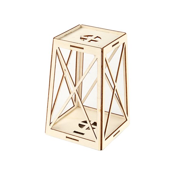 Tizuqe Wood Lantern Parent-child Activities Diy Homemade Lantern Frame Holiday Decor