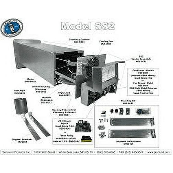 Tjernlund 950-0030 Inlet Pipe For Ss-2
