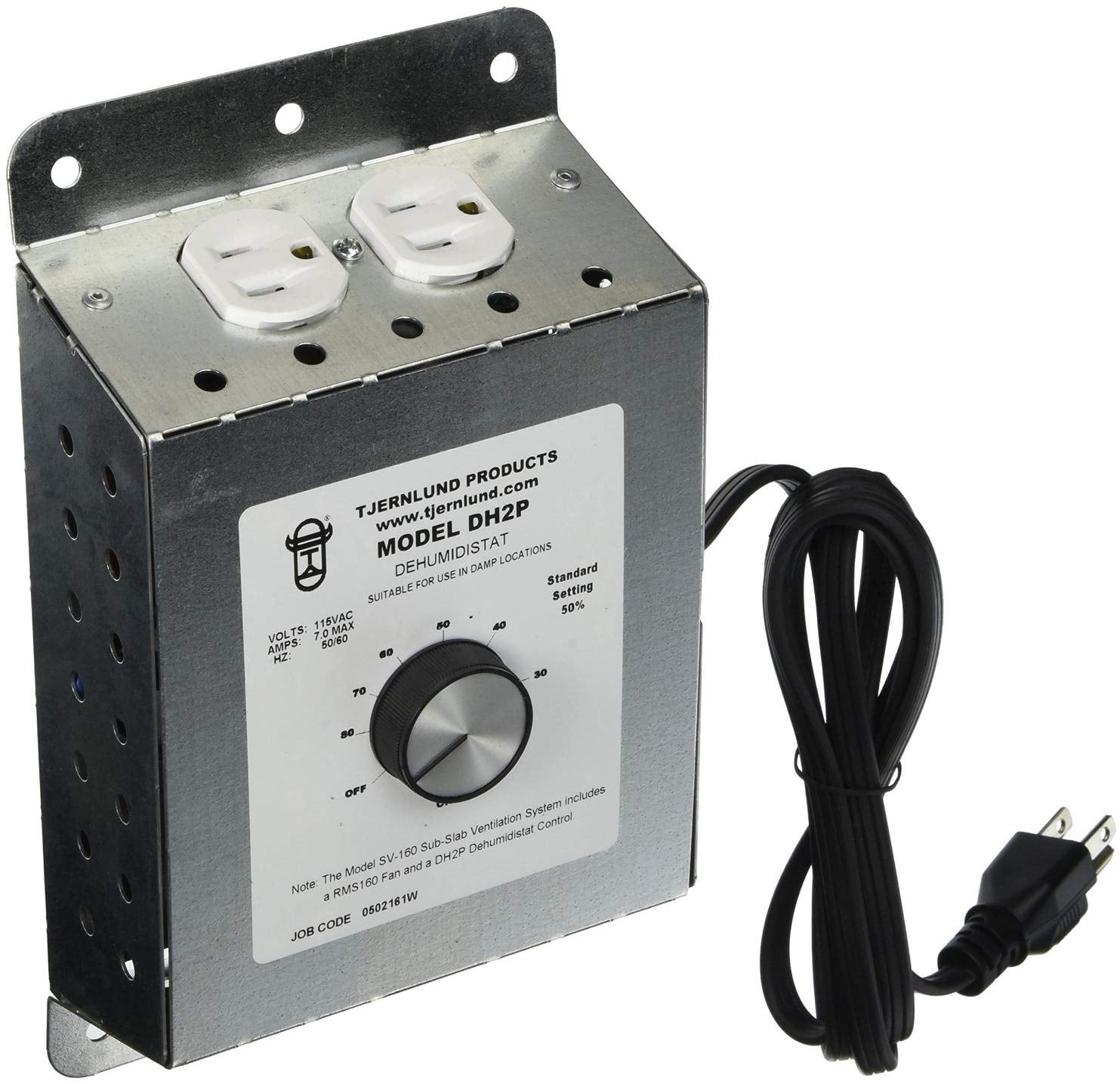 Tjernlund DH2P Dehumidistat for Control of Humidity with Crawl Space