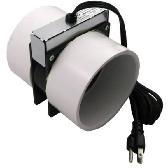 Tjernlund PVC4 Radon Mitigation Fan Model - Exhaust Fan with 6-Ft. Power Cord, Minimal Power Consumption, 4 In. PVC Pipe. Ventilation Fans CA2
