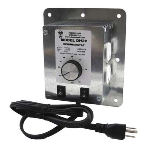 Tjernlund Products Dehumidistat,10 A,Silver,115 V DH2P