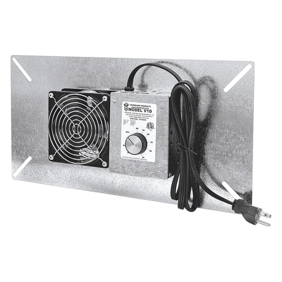 Tjernlund V1D UnderAire Crawlspace Ventilator Fan Moisture Mold Reducing, 110 CFM CA3