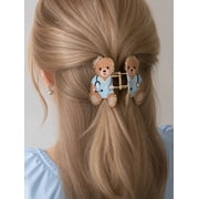 Tjmaxx Bear Scrub Claw Clip for Women   Cute Nurse Teddy Bear Hair Claw Clip with Rhinestones, Kawaii Medical Hair Accessory for Nurses, Doctors & TJ Maxx Inspired Gifts