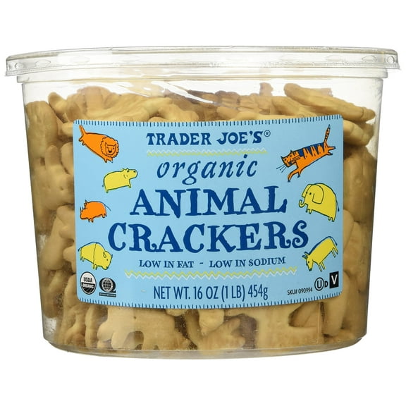 Tjs Organic Animal Crackers 16 Oz.