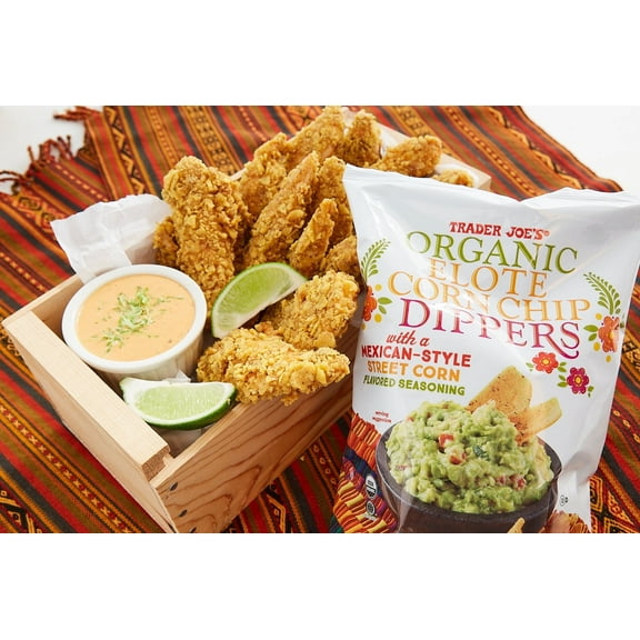 Tjs Organic Elote Corn Chip Dippers-9.75 Oz