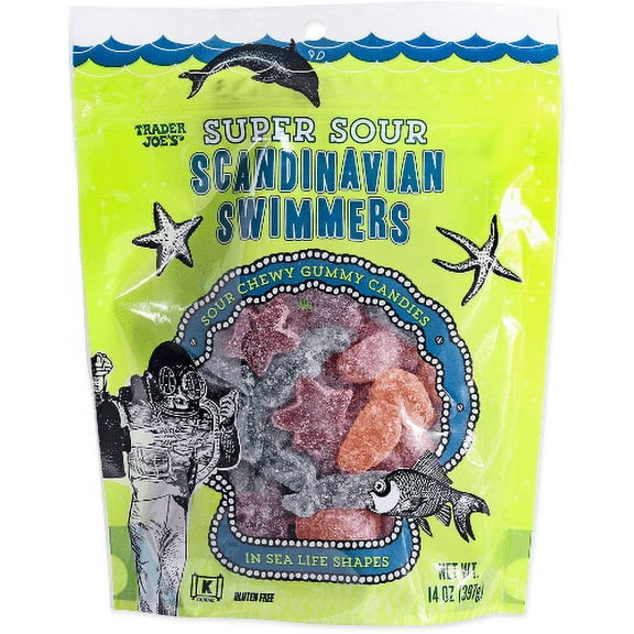 Tjs Super Sour Scandinavian Swimmers-14 Oz