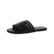 Tkees Womens Caro Leather Slip On Slide Sandals