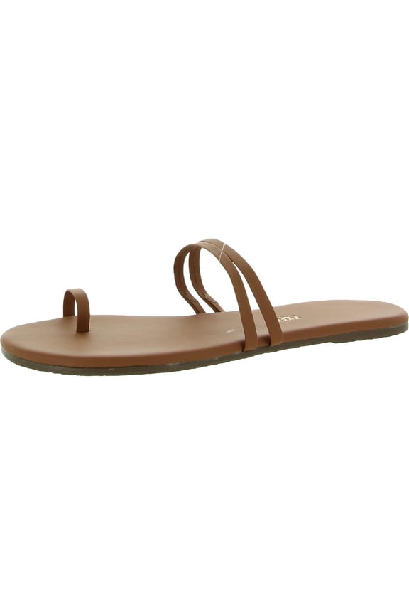 Leah Leather Sandal, 5, Brown