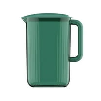 Tkrady 0.62 Gallon/2.2 Litre Pitcher with Lid BPA-FREE Eco-Friendly Mix Drinks Water Jug for Hot/Cold Lemonade Juice Beverage Jar Ice Tea Kettle (Green)