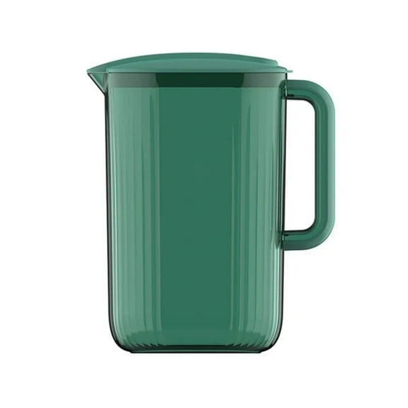 Tkrady 0.62 Gallon/2.2 Litre Pitcher with Lid BPA-FREE Eco-Friendly Mix Drinks Water Jug for Hot/Cold Lemonade Juice Beverage Jar Ice Tea Kettle (Green)