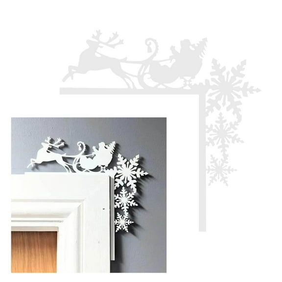 Tkrady 1 PCS Christmas Door Corner Decoration, DIY Creatives-B