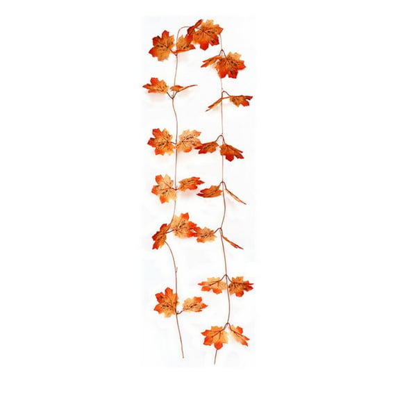 Tkrady 1 Pack Fall Garland Maple Leaf, 94.4"Piece Hanging Vine Garland Artificial Autumn Foliage Garland Thanksgiving Decor for Home Wedding Fireplace Party Christmas (A)