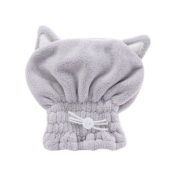 Tkrady 1 Pcs Microfiber Dry Hair Towel Bandana With Bow Shower Cap Hair Bandana Shower Cap For Women With Curly And Wet Hair Gifts-grey