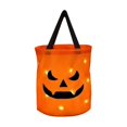 thumbnail image 1 of Tkrady 1 Piece LED Light Halloween Trick or Treat Bags Pumpkin Bucket Light up Halloween Bags with Pumpkin Smile Face Light up Candy Bags Multipurpose Reusable Goody Bucket for Kids(Orange-D), 1 of 6