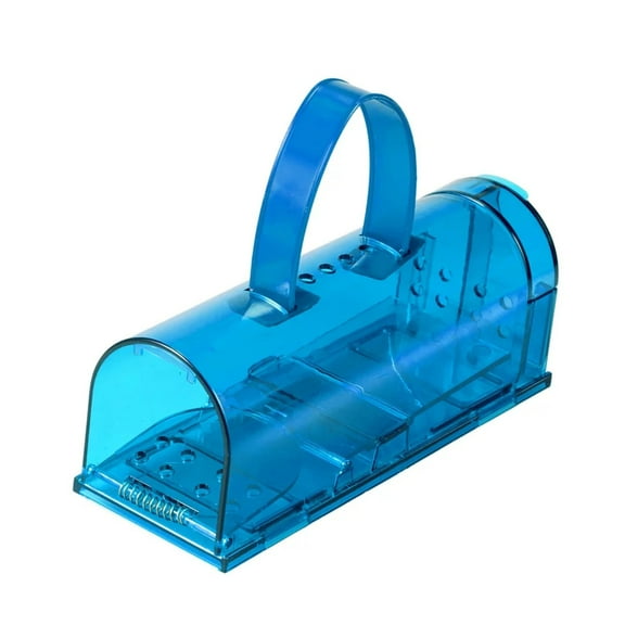 Tkrady 1Pcs Humane Mouse Traps Indoor for Home, Live Catch and Release Good Mousetrap, Blue