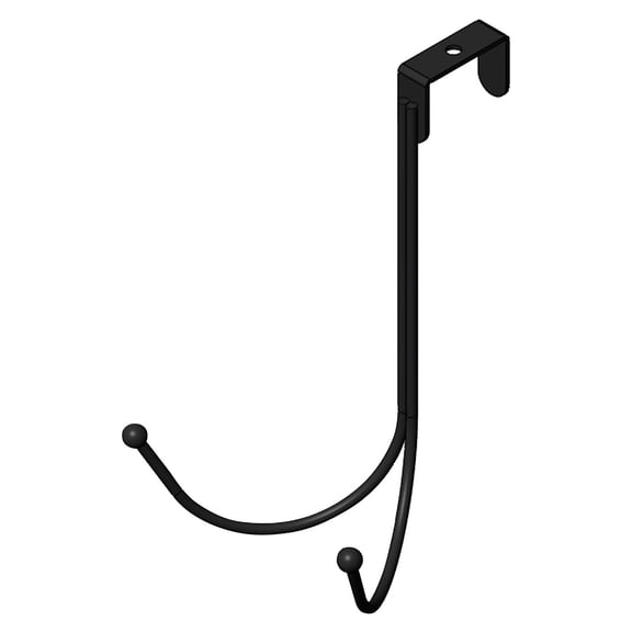 Tkrady 1Pcs Wreath Hook Door Back Flower Ring Hook Multi-purpose Double-layer Hook More Space