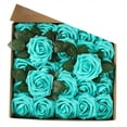 thumbnail image 1 of Tkrady 25pcs Artificial Flower Foam Rose Real Touch Roses Flower Heads with Stem for DIY Wedding Bouquets Centerpieces Arrangements Party Baby Shower Home Decor, 1 of 4