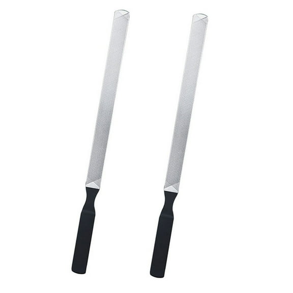 Tkrady 2Pcs Stainless Steel Toenail File for Thick Nails Manicure Tool
