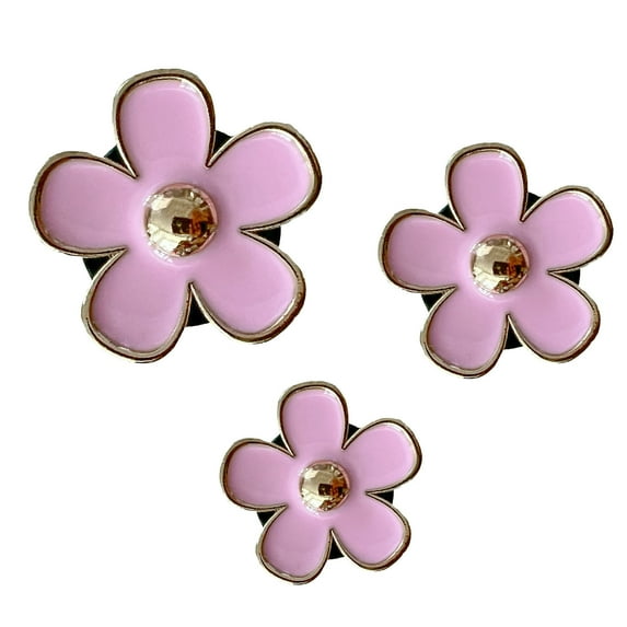 Tkrady 3pcs Flowers Car Air Freshener Vent Clips,Cute Pink Daisy Flower Car Accessory for Air Freshener with Car Scent,Sweet Girly Vehicle Fresheners Gift, Women Car Air Fresheners
