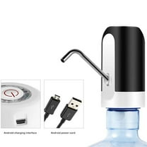 Tkrady 5 Gallon Water Bottle Dispenser USB Charging Automatic Drinking Water Pump Portable Electric Water Dispenser Water Bottle Switch (White)