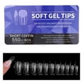 thumbnail image 1 of Tkrady 550pcs Short Coffin Nails Tips Press on Nails Acrylic Full Cover Clear False Nails,11 Sizes, 1 of 4