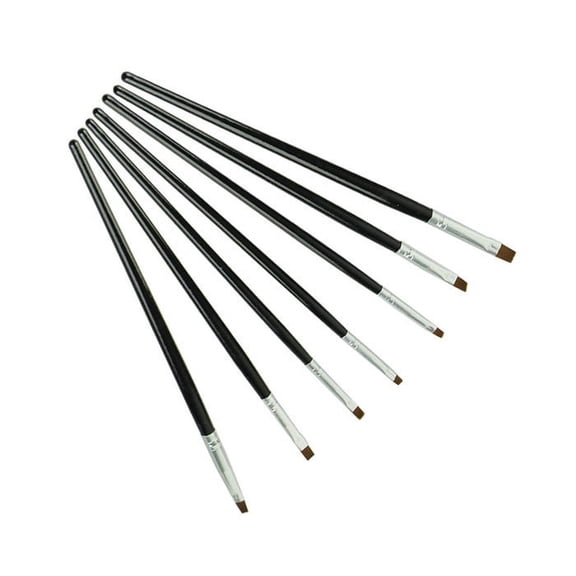 Tkrady 7pcs/set Acrylic Nail Art Brush Design Dotting Painting Pen Set Prefect for UV Gel Nail Art