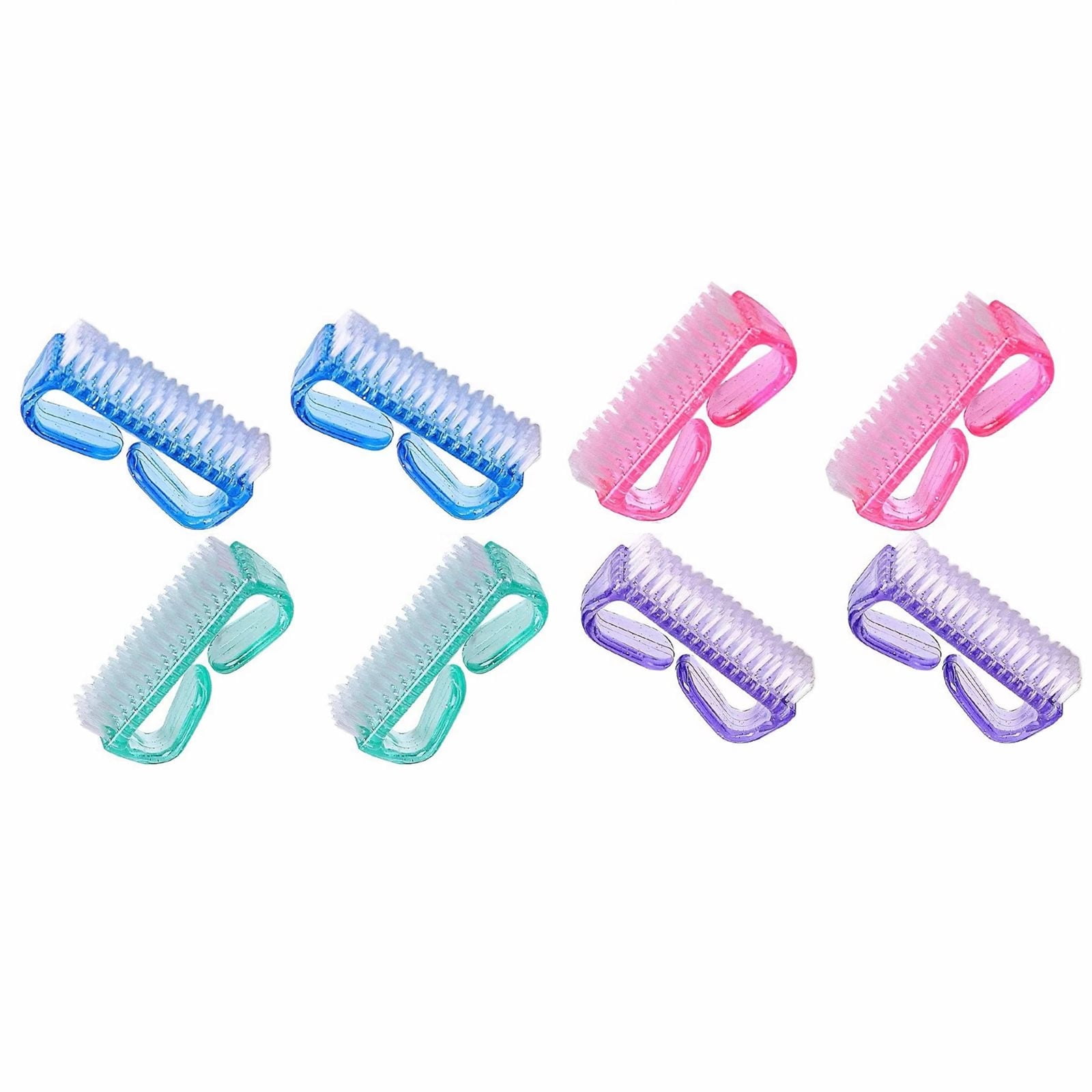 Tkrady 8 PCS Professional Nail Brushes Finger Fingernail Brush for Nail Brushes Cleaning Tool Manicure