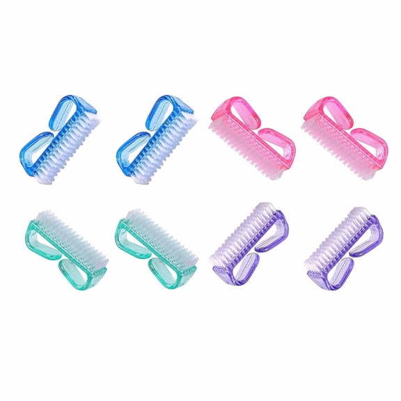 Tkrady 8 PCS Professional Nail Brushes Tool Manicure Finger Fingernail Brush for Nail Brushes Cleaning