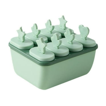Tkrady 8 Pieces Ice Pop Molds, Molds Easy Release BPA-free Maker Molds Ice Pop Molds Homemade Ice Pop Maker