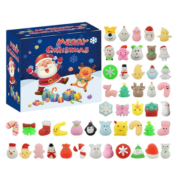 Tkrady Advent Calendar 2024, 24 Days Countdown, Calendar to Christmas Surprise Toys, 48pcs Advent Calendars for Christmas Countdown Gift for Kids