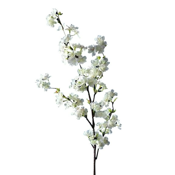 Tkrady Artificial Cherry Branch Flower False Flower Branch Single Cherry Living Room Branch Silk Flower 1Pcs